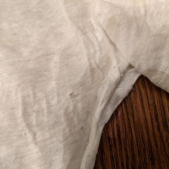 J Crew Human Being Cream Linen T-Shirt - Picture 10 of 10